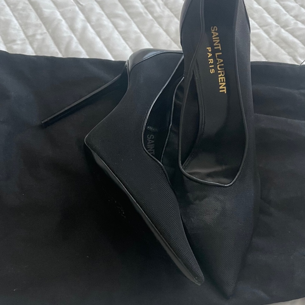Saint Laurent Mesh Heels